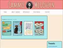 Tablet Screenshot of cammiemcgovern.com